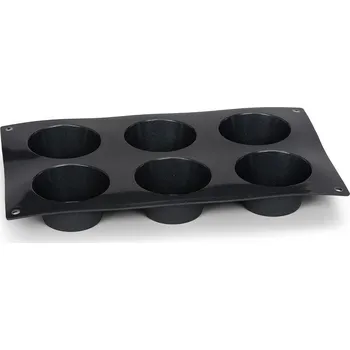 Forma na pečení Forma na pečení 6 bábovek a muffinů z silikonu PATISSE STARFLEX 29 x 17 cm
