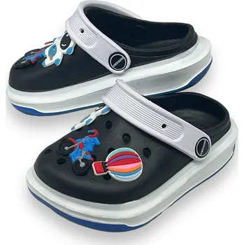 Dívčí pantofle Fashion Dívčí černé gumové nazouváky Barva: Černá, Velikost: 34