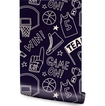 Fototapeta Dětská tapeta BASKETBAL Sportovní kresby a náčrty