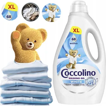 Prací gel ŻEL DO PRANIA BIAŁEGO XL COCCOLINO WHITE PRACÍ GEL 68 PRANÍ 2,72L