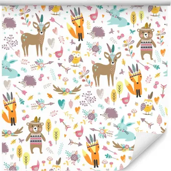 Fototapeta Tapeta pro děti - zvířecí zábava /736611520