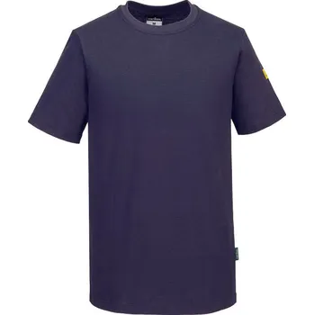 pracovní tričko PORTWEST Tričko ESD AS20, krátký rukáv, antistatické POR-AS20NVRXXXL 3XL Navy