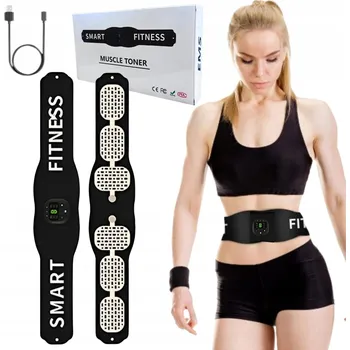 Masážní přístroj ELEKTROSTIMULÁTOR PÁS MASÁŽNÍ PŘÍSTROJ VIBRAČNÍ ZEŠTÍHLUJÍCÍ NA BŘIŠNÍCH SVALŮ 6V1