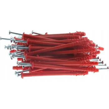 Hmoždinka Hmoždinky pro rychlou montáž s límcem, hmoždinka hřibová HCP 8x160 mm, 50 kusů