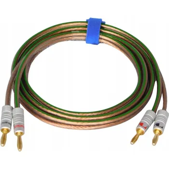 Audio kabel SOMMER ORBIT REPRODUKTOROVÝ KABEL OFC 4 mm2 BÍLÝ S BANÁNKY 15 m