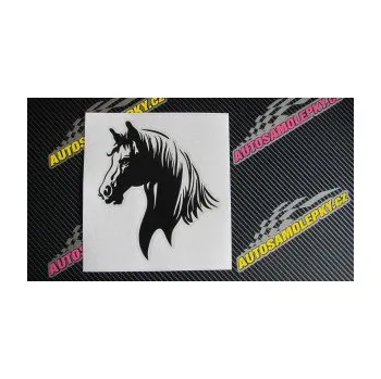 Samolepící dekorace Kůň 066 levá hlava s hřívou (12 - zelená) SAMOLEPKA NA AUTO, NÁLEPKA, FÓLIE, POLEP, TUNING, VLASTNÍ TEXT, TISK, AUTOSAMOLEPKY.cz, POLEPY, OBRÁZEK, LOGO, 3D STICKERS