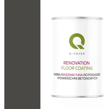 barva na zeď Barva barva na betonu Q-COVER 1 l RAL7022 POLOMAT PRO MALOVÁNÍ BETONOVÝCH POVRCHŮ polomatná
