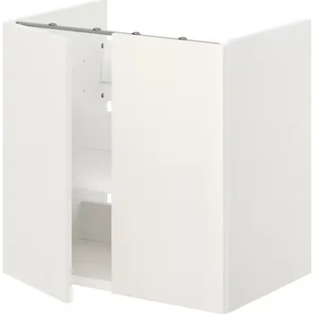 Koupelnový nábytek IKEA ENHET Skříňka pod umyvadlo s policí a dvířky, bílá, 60x42x60 cm