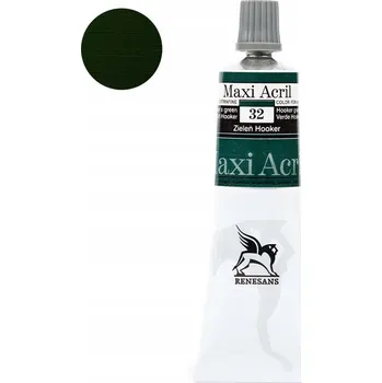 Výtvárné potřeby Akrylová Barva Maxi Acril Renesans 60 ml Hooker Zeleň č. 32 poloprůhledná
