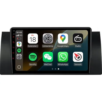 Autorádio BMW X5 E53 RÁDIO NAVIGACE ANDROID CARPLAY MAPY APLIKACE