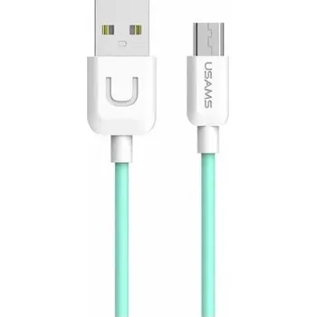 Datový kabel Kabel Usams USB - microUSB typ B 1 m zelený