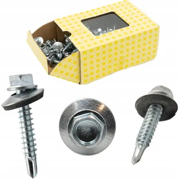 Vrták Samovrtné šrouby do plechu 6,3 x 19 mm s EPDM - 100 ks PGB