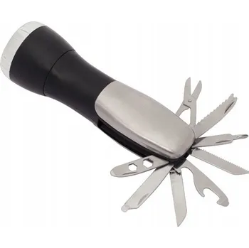 Svítilna LED svítilna s výstražným světlem a nářadím 3v1