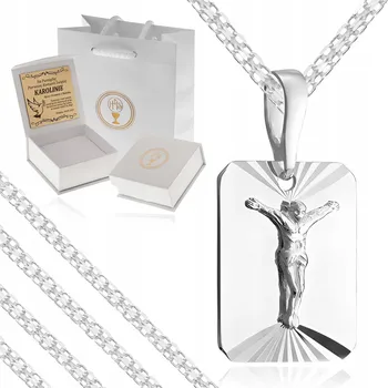 Šperk STŘÍBRNÉ ŠPERKY / ŘETÍZEK + PŘÍVĚSEK MEDAILON 925 + GRAVÍROVÁNÍ PRO CHLAPCE