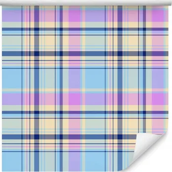 Tapeta Tapeta barevná, moderní, kostkovaná, do obýváku
