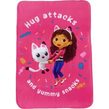 Dětská deka Fleecová deka GÁBININ KOUZELNÝ DOMEK 100x140 cm