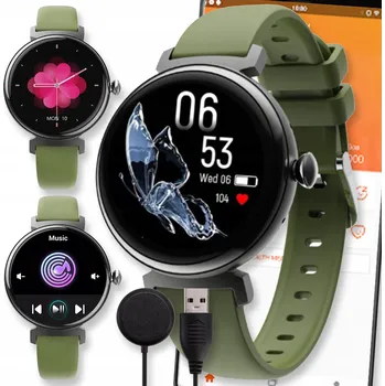 Chytré hodinky Chytré Hodinky DIAWAY DM70 SP02 SMART PULS POLSKÉ PRO 5ATM zelené