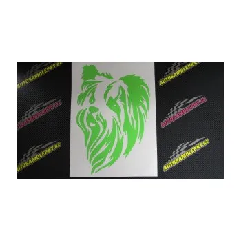 Polep vozidla Pes 152 levá Jorkšírský teriér (12 - zelená) SAMOLEPKA NA AUTO, NÁLEPKA, FÓLIE, POLEP, TUNING, VLASTNÍ TEXT, TISK, AUTOSAMOLEPKY.cz, POLEPY, OBRÁZEK, LOGO, 3D STICKERS