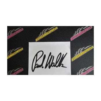 Samolepící dekorace SAMOLEPKA Paul Walker 002 podpis (17 - šedá) NA AUTO, NÁLEPKA, FÓLIE, POLEP, TUNING, VLASTNÍ TEXT, TISK, AUTOSAMOLEPKY.cz, POLEPY, OBRÁZEK, LOGO, SAMOLEPKY