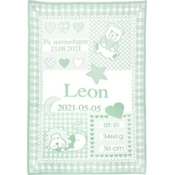 Dětská deka mimmo.cz Dětská deka s údaji zvěrokruh LEV, 100 x 75 cm