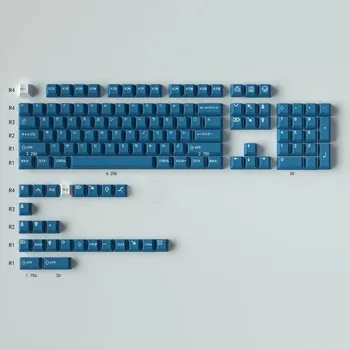Klávesnice Mechanická klávesnice - Keycaps PBT GMK WoB Katana Blue, 129 kláves