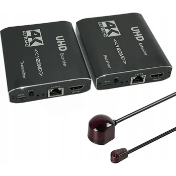 Video kabel Extender konwerter HDMI LAN skrętka RJ45 120m IR