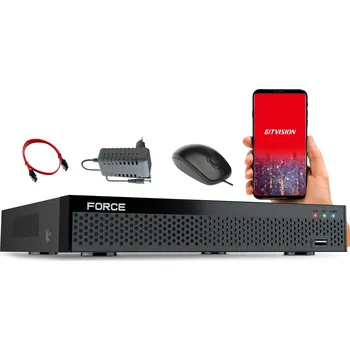 IP kamera FORCE 8kanálový IP rekordér FORCE NVR-V-3008H1 8Mp