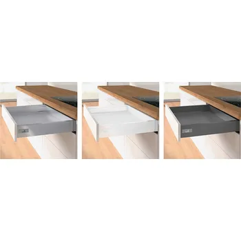 Nábytkové kování K-HETTICH Atira zásuvka 70, 470mm/30kg, antracit, PTOs (K-HETTICH Atira zásuvka 70, 470mm/30kg, antracit, PTOs)