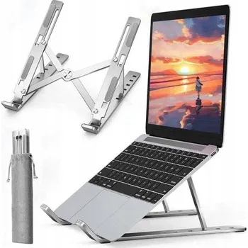 Obraz STOJAK POD LAPTOPA NASTAVITELNÝ HLINÍKOVÝ CHLADICÍ PODSTAVEC