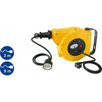 Napájecí kabel Prodlužovací Kabel automatický navíjecí 9+2