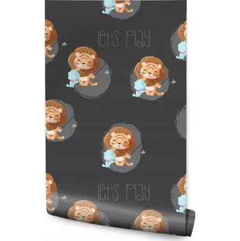 Tapeta Tapeta na zeď pro děti Lvíčata Koťátka Hvězdičky Dekorace