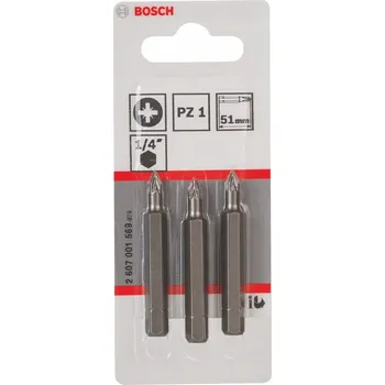 Bit BOSCH Extra tvrdé šroubovací bity PZ1 51mm