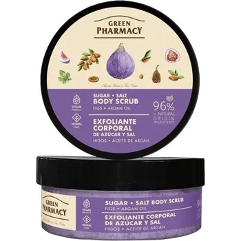 Tělový peeling Cukrovo-solný tělový peeling, fíky a arganový olej Green Pharmacy 200 Ml