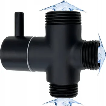 Ventil Ventil TrendHousePL 1/2'' Zawór Przełącznik kolumny 1/2x1/2x3/4 czarny