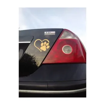 samolepka Tlapka love pravá (17 - šedá) SAMOLEPKA NA AUTO, NÁLEPKA, FÓLIE, POLEP, TUNING, VLASTNÍ TEXT, TISK, AUTOSAMOLEPKY.cz, POLEPY, OBRÁZEK, LOGO, 3D STICKERS