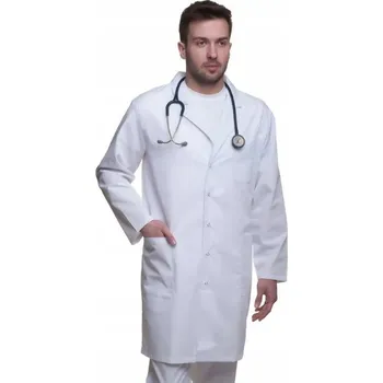 Pracovní obuv Zástěra bílý pracovní ochranný pánský L