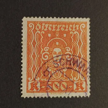 Sběratelství Známka Rakousko , 500Kr, Mi.403A#