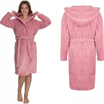 Dámské noční prádlo Župan hebký WELLSOFT UNISEX L/XL pudrově růžový TUVA HOME