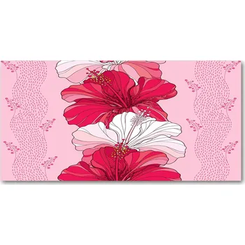 Obraz Kuchyňský panel Havajské květy 120x60 cm + LEPIDLO