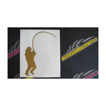 Polep vozidla SAMOLEPKA Rybář 007 pravá (10 - červená) NA AUTO, NÁLEPKA, FÓLIE, POLEP, TUNING, VLASTNÍ TEXT, TISK, AUTOSAMOLEPKY.cz, POLEPY, OBRÁZEK, LOGO, SAMOLEPKY