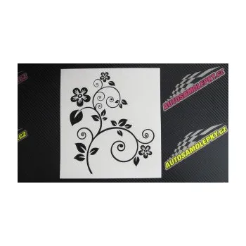 Samolepící dekorace SAMOLEPKA Květina dekor 012 pravá (17 - šedá) NA AUTO, NÁLEPKA, FÓLIE, POLEP, TUNING, VLASTNÍ TEXT, TISK, AUTOSAMOLEPKY.cz, POLEPY, OBRÁZEK, LOGO, SAMOLEPKY