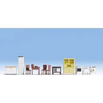 Modelová železnice Noch 14833, Nábytek do kuchyně a koupelny, měřítko HO