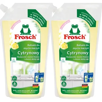 Mycí prostředek Frosch Citronový balzám na mytí nádobí Náhradní balení 2x1L