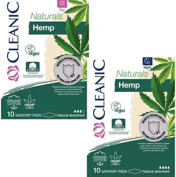 Menstruační vložka CLEANIC Naturals Organic Dámské hygienické vložky Night & Day – sada