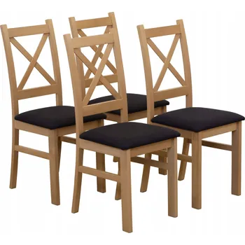 Jídelní židle Židle BIRD Meble, černá látka, 4 ks