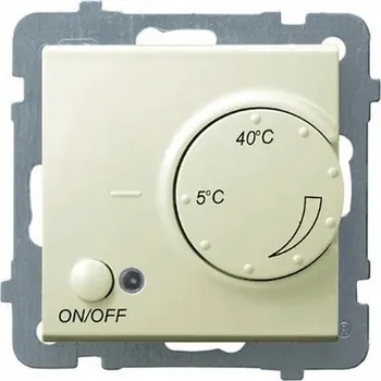 Elektrická zásuvka Ospel AS ecru - regulátor s čidlem venkovní teploty RTP-1GN/m/27