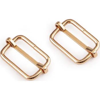 Posunovač na popruhy šíře 25 mm Varianta: 3 růžové zlato, Balení: 4 ks