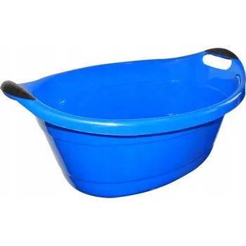 Oválná plastová mísa modrá Irma 14 l