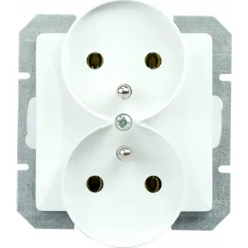 Elektrická zásuvka Elektrická Zásuvka nástěnná Timex-Elektro bílá