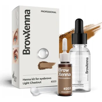 Barva na řasy a obočí Henna na obočí BrowXenna hnědá